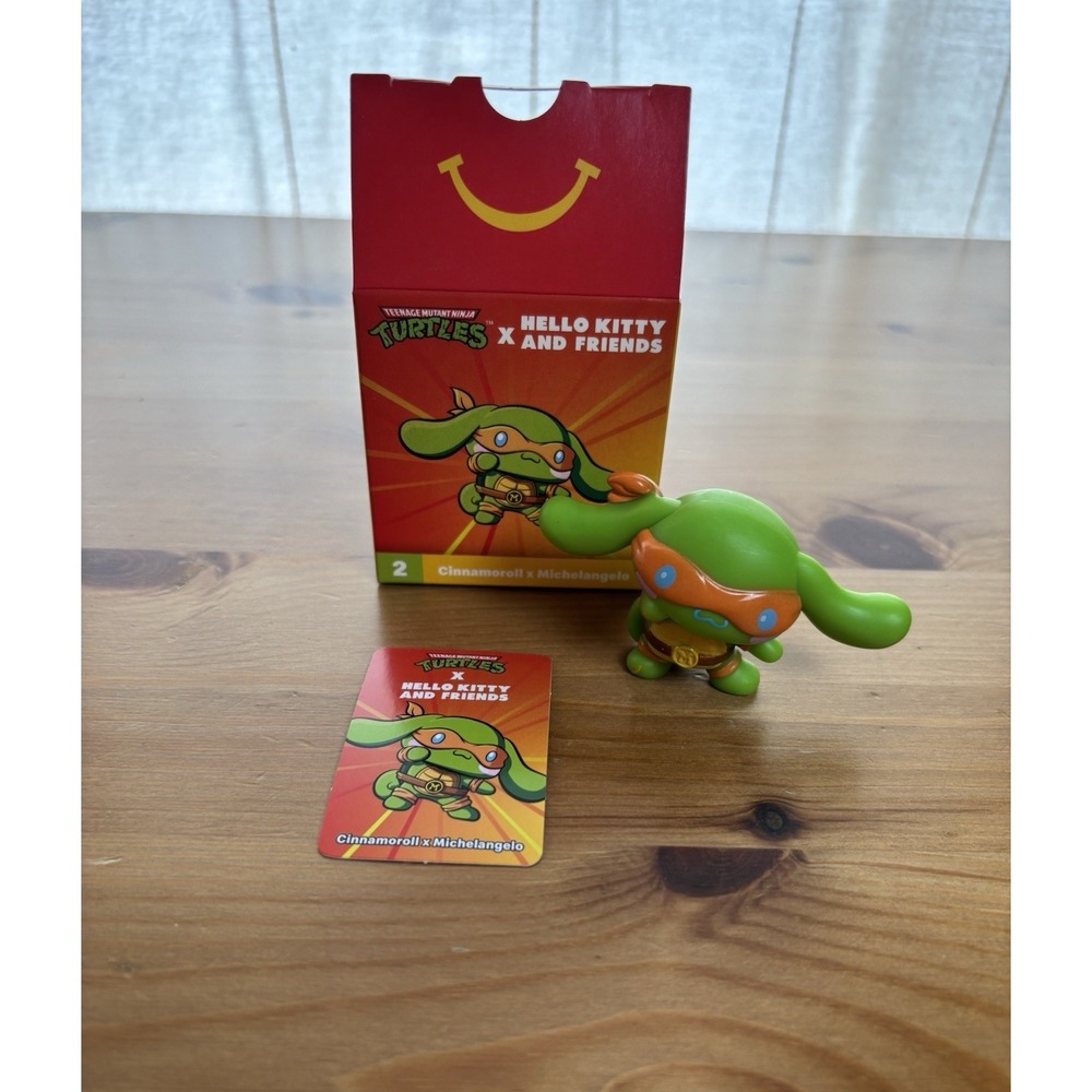 2025 McDonald's Happy Meal Ninja Turtles Cinnamoroll x Michelangelo Box #2 NEW